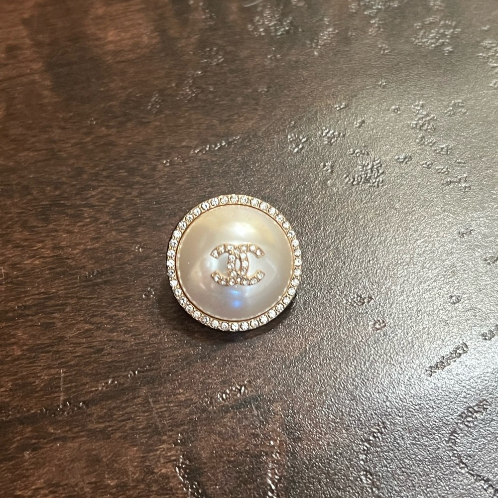 Elegant Pearl Chanel holiday packaging button and Ribbon